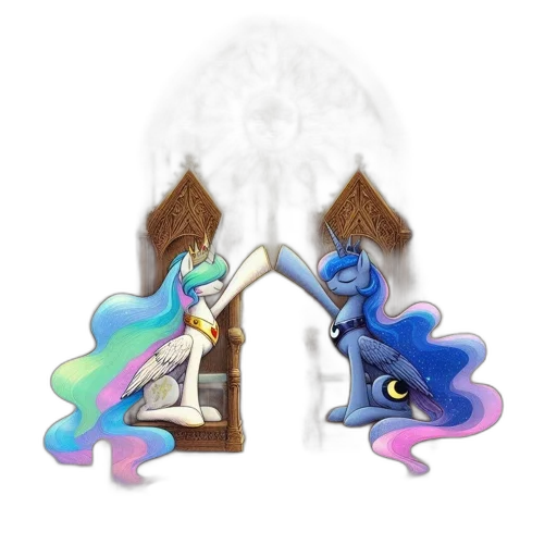 pixel art, fantasy art, concept art, 3d render, blue, inside, gothic, cathedral transparent PNG cut-out