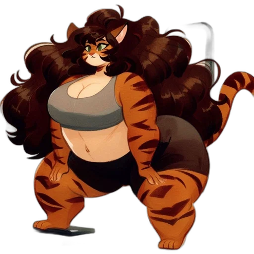 animal, creature, hair, staff, concept art, pixel art, cartoon, anime transparent PNG cut-out