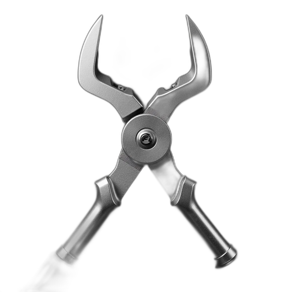 weapon, staff, sword, jewelry, 3d render, pair, silver, metal transparent PNG cut-out