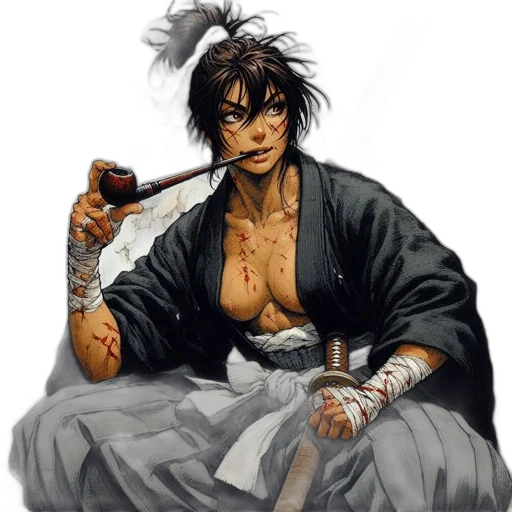 sword, staff, concept art, fantasy art, comic book art, anime, fictional, warrior transparent PNG cut-out