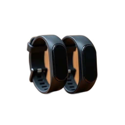 jewelry, crown, 3d render, pair, black, armband-style, fitness, trackers transparent PNG cut-out