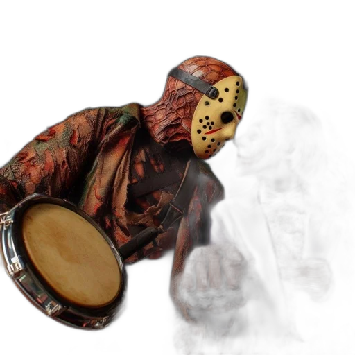 mask, concept art, photorealistic, 3d render, two, iconic, horror, comic transparent PNG cut-out