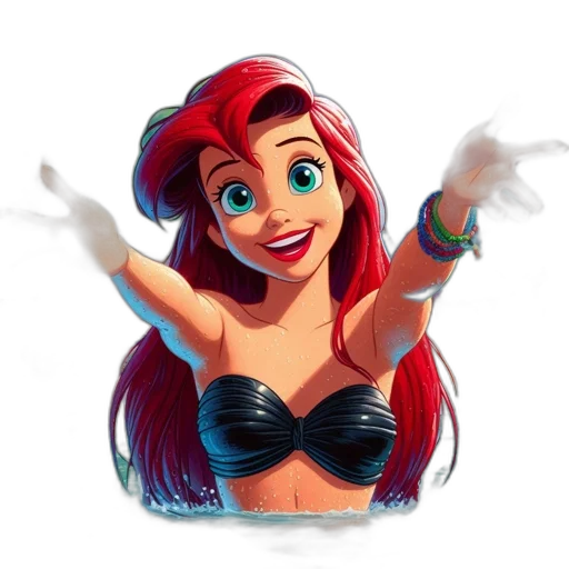 dress, crown, face, jewelry, cartoon, 3d render, concept art, comic book art transparent PNG cut-out