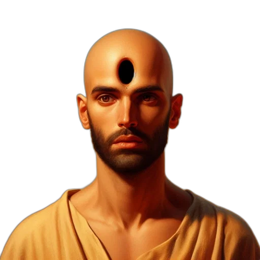mask, face, staff, crown, photorealistic, concept art, fantasy art, 3d render transparent PNG cut-out
