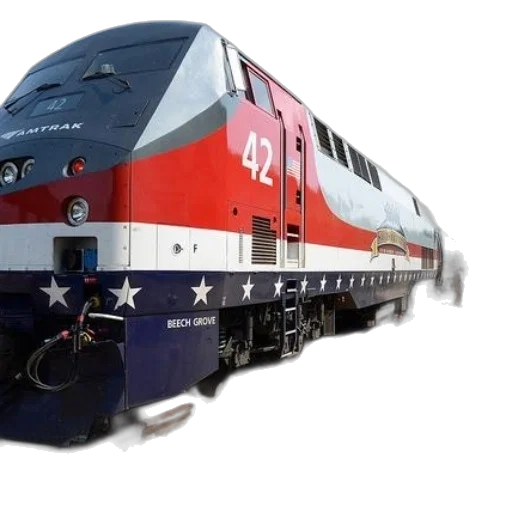 weapon, 3d render, photorealistic, red, white, blue, train, number transparent PNG cut-out