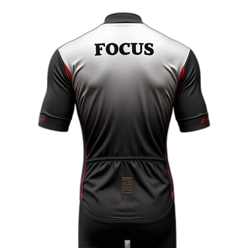 3d render, concept art, cycling, jersey, text, focus, written, back transparent PNG cut-out