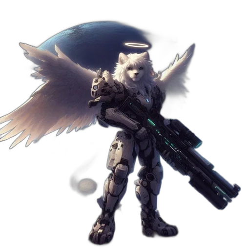 weapon, staff, robot, sword, concept art, fantasy art, pixel art, 3d render transparent PNG cut-out