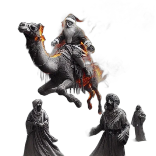 dragon, concept art, fantasy art, photorealistic, comic book art, fire, desert, scene transparent PNG cut-out