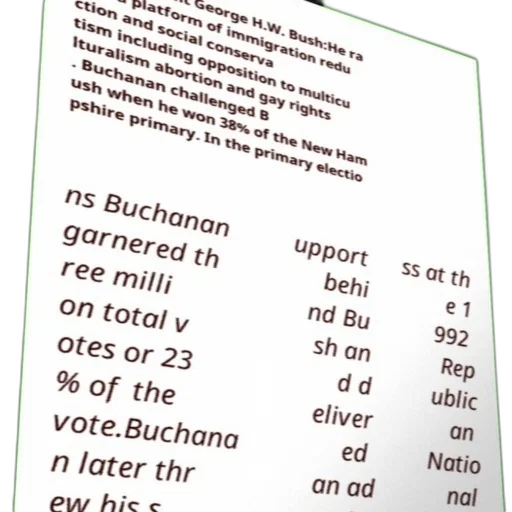green, paper, text, about, george, bush, platform, buchanan transparent PNG cut-out