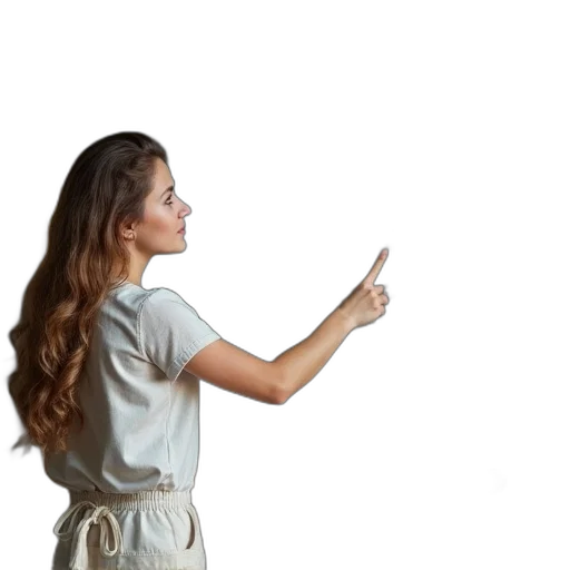 staff, dress, jacket, hair, photorealistic, 3d render, oil painting, concept art transparent PNG cut-out