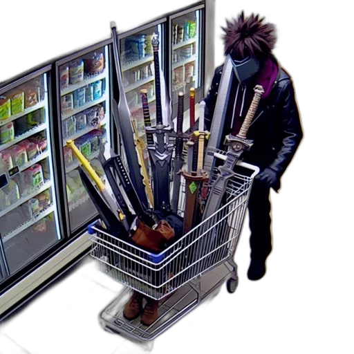 weapon, staff, furniture, sword, cyberpunk, concept art, photorealistic, 3d render transparent PNG cut-out