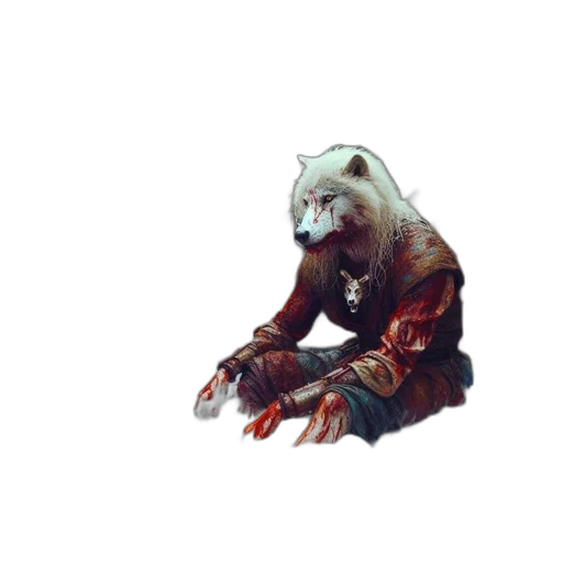 creature, animal, staff, mask, concept art, fantasy art, 3d render, photorealistic transparent PNG cut-out