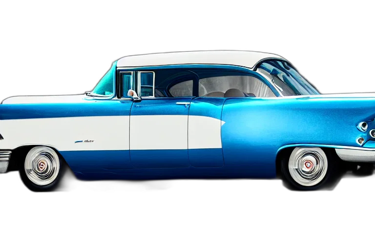car, 3d render, photorealistic, blue transparent PNG cut-out