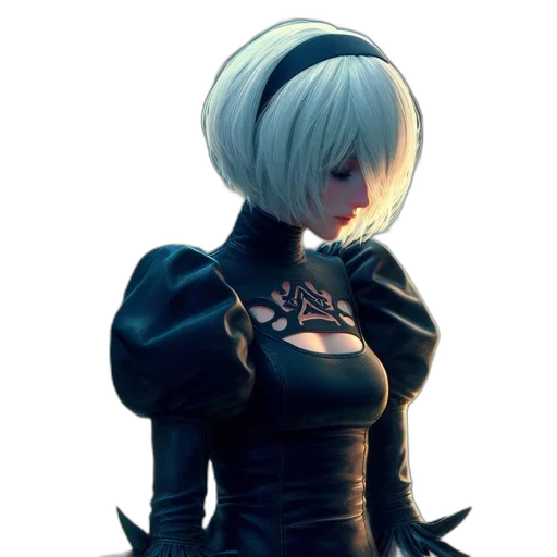 dress, jacket, mask, weapon, concept art, cyberpunk, 3d render, fantasy art transparent PNG cut-out