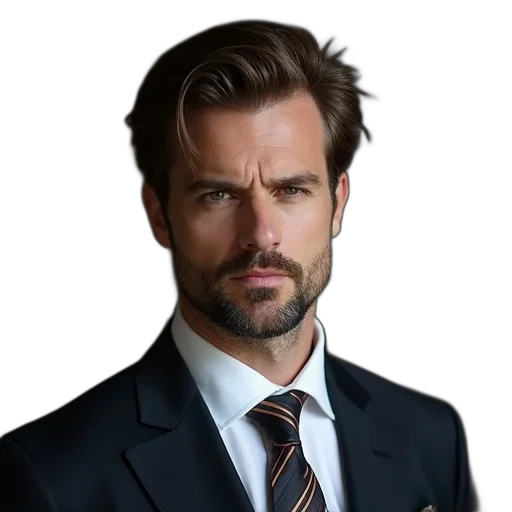 face, jacket, hair, staff, photorealistic, fantasy art, cartoon, concept art transparent PNG cut-out