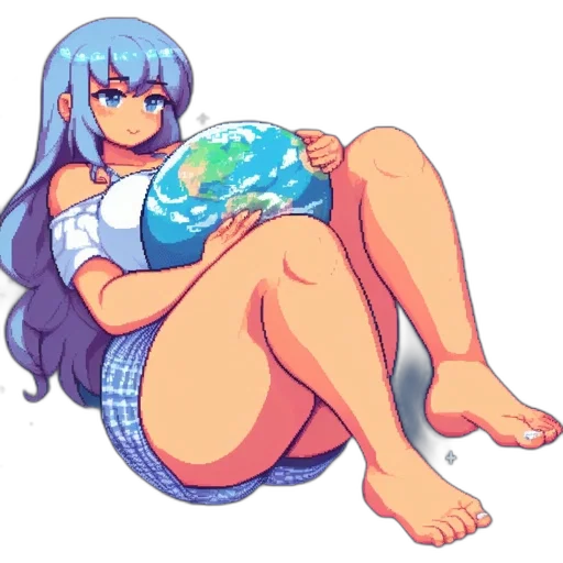 dress, bottle, creature, vaporwave, pixel art, anime, watercolor, outer space transparent PNG cut-out