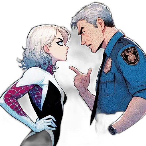 jacket, comic book art, concept art, cartoon, outer space, blonde, female, character transparent PNG cut-out