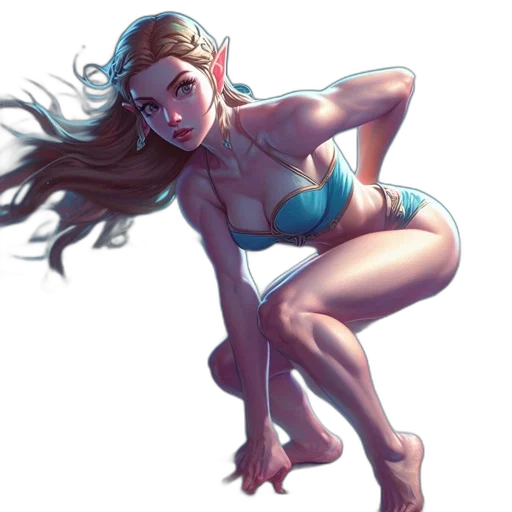 creature, fantasy art, concept art, comic book art, pixel art, underwater, blue, pastel transparent PNG cut-out