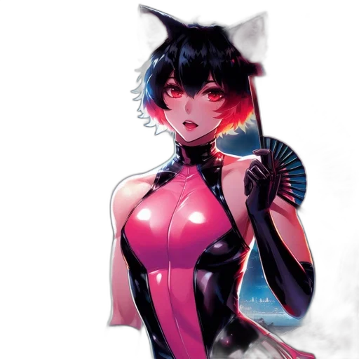 dress, creature, robot, animal, concept art, anime, cyberpunk, fantasy art transparent PNG cut-out