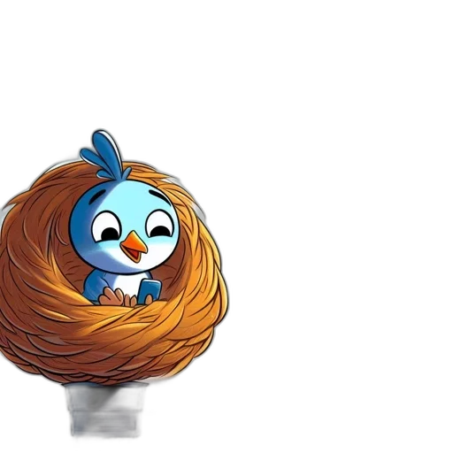 hair, crown, staff, creature, concept art, cartoon, 3d render, fantasy art transparent PNG cut-out