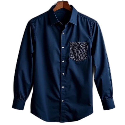 jacket, blue, dark, navy, stretch, shirt, polka, print transparent PNG cut-out
