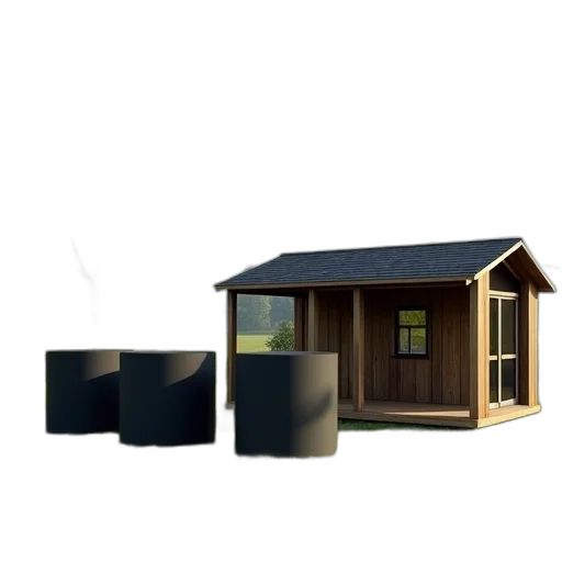 furniture, building, hat, 3d render, concept art, photorealistic, dark, digital transparent PNG cut-out
