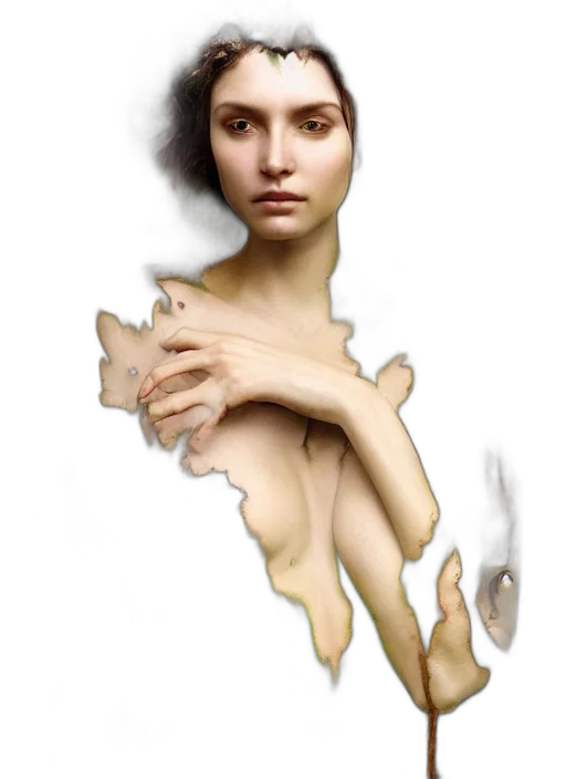 creature, face, jewelry, dress transparent PNG cut-out