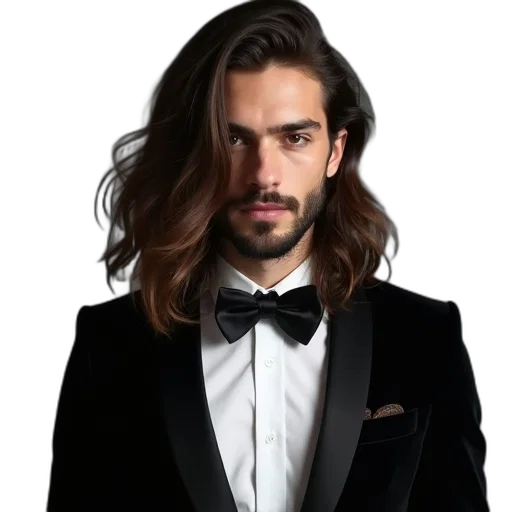 hair, jacket, staff, face, photorealistic, cartoon, dark, man transparent PNG cut-out