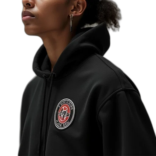 jacket, face, staff, photorealistic, cyberpunk, concept art, 3d render, versa transparent PNG cut-out