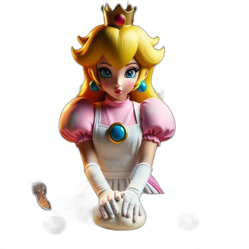 crown, dress, jewelry, weapon, 3d render, concept art, animated, princess transparent PNG cut-out