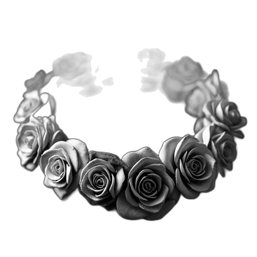 jewelry, crown, flower, 3d render transparent PNG cut-out