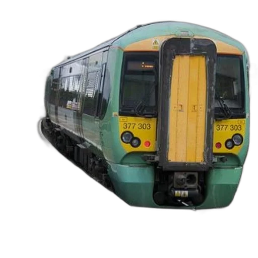 weapon, car, 3d render, photorealistic, green, train, number, 377 transparent PNG cut-out