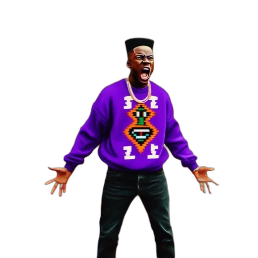 jacket, creature, animal, face, concept art, pixel art, 3d render, cartoon transparent PNG cut-out