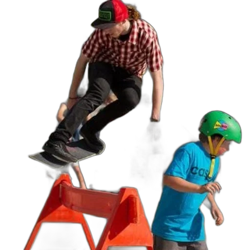 hat, shoes, furniture, 3d render, photorealistic, concept art, outer space, skateboarder transparent PNG cut-out