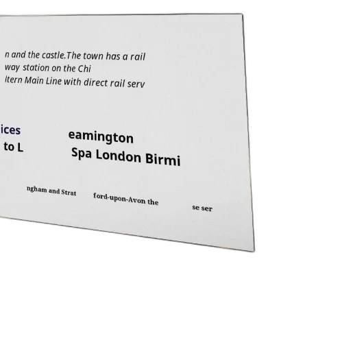 town, has, rail, way, station, chi, ltern, main transparent PNG cut-out