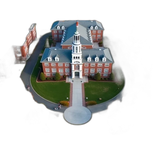 building, 3d render, concept art, photorealistic, aerial, view, university, campus transparent PNG cut-out