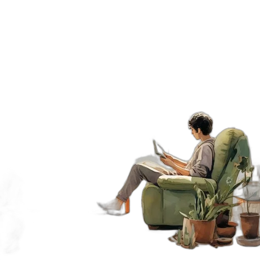 furniture, staff, concept art, 3d render, photorealistic, watercolor, fog, forest transparent PNG cut-out