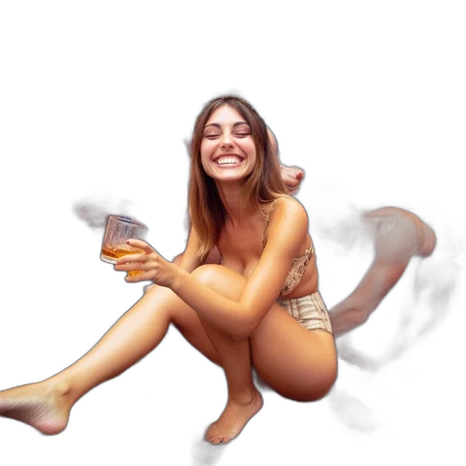 creature, dress, bottle, animal, photorealistic, concept art, oil painting, fantasy art transparent PNG cut-out