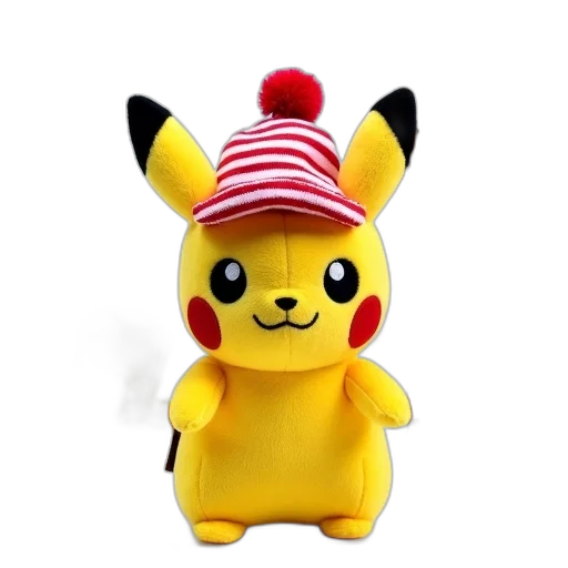 hat, animal, creature, staff, 3d render, concept art, photorealistic, plush transparent PNG cut-out