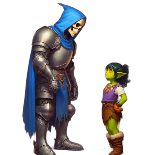 sword, weapon, concept art, pixel art, fantasy art, comic book art, two, characters transparent PNG cut-out