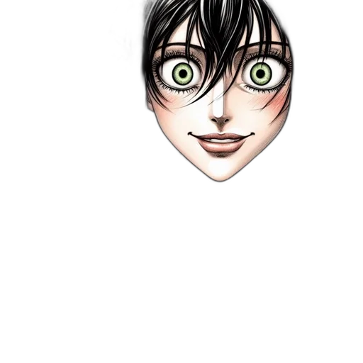 face, mask, creature, comic book art, anime, cartoon, concept art, illustrated transparent PNG cut-out