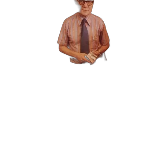 staff, hat, jacket, robot transparent PNG cut-out