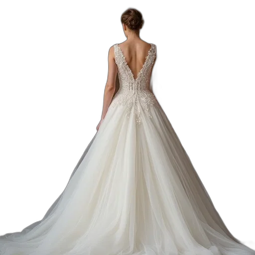 dress, bridal, fashion, show transparent PNG cut-out