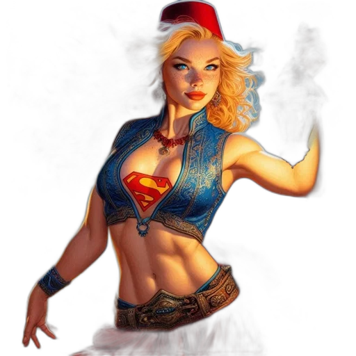 comic book art, fantasy art, concept art, photorealistic, woman, blonde, hair, middle transparent PNG cut-out