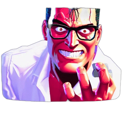 face, jacket, mask, pixel art, comic book art, 3d render, concept art, digital transparent PNG cut-out