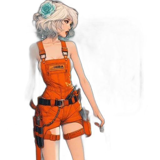 staff, dress, weapon, robot, concept art, fantasy art, anime, comic book art transparent PNG cut-out