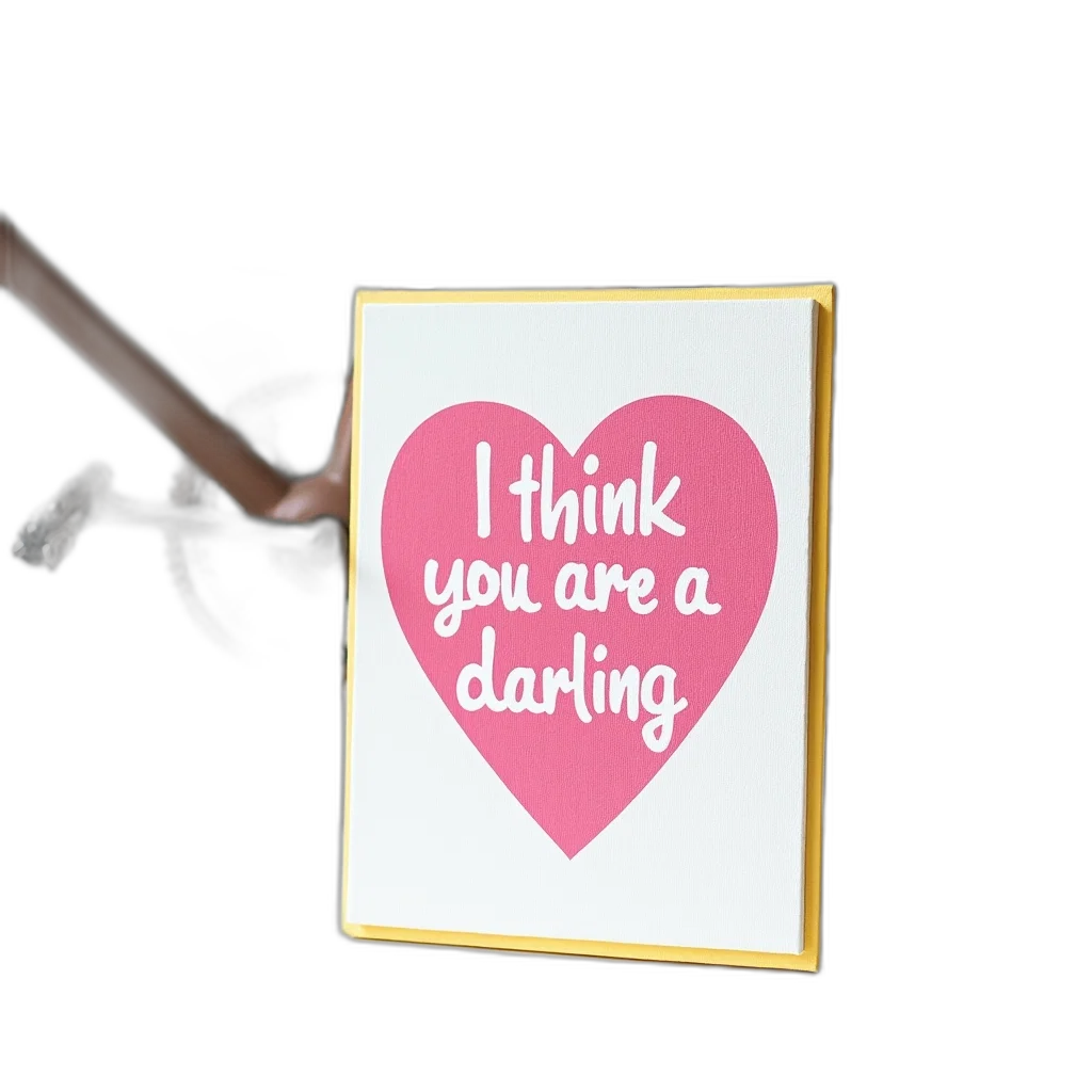 staff, furniture, jewelry, 3d render, neon lights, pink, white, heart-shaped transparent PNG cut-out