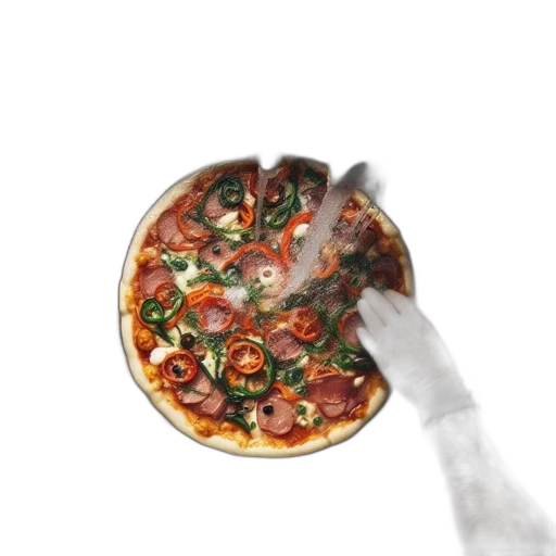 food, umbrella, jacket, weapon, photorealistic, 3d render, concept art, watercolor transparent PNG cut-out