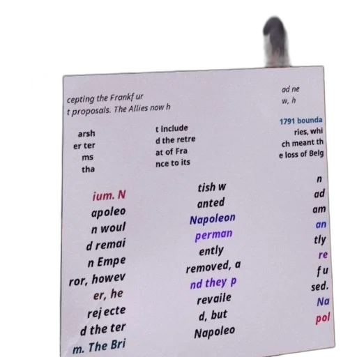 historical, document, discusses, allies, rejection, harsher, terms, included transparent PNG cut-out