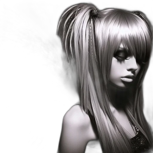 hair, face, mask, staff, photorealistic, anime, fantasy art, concept art transparent PNG cut-out